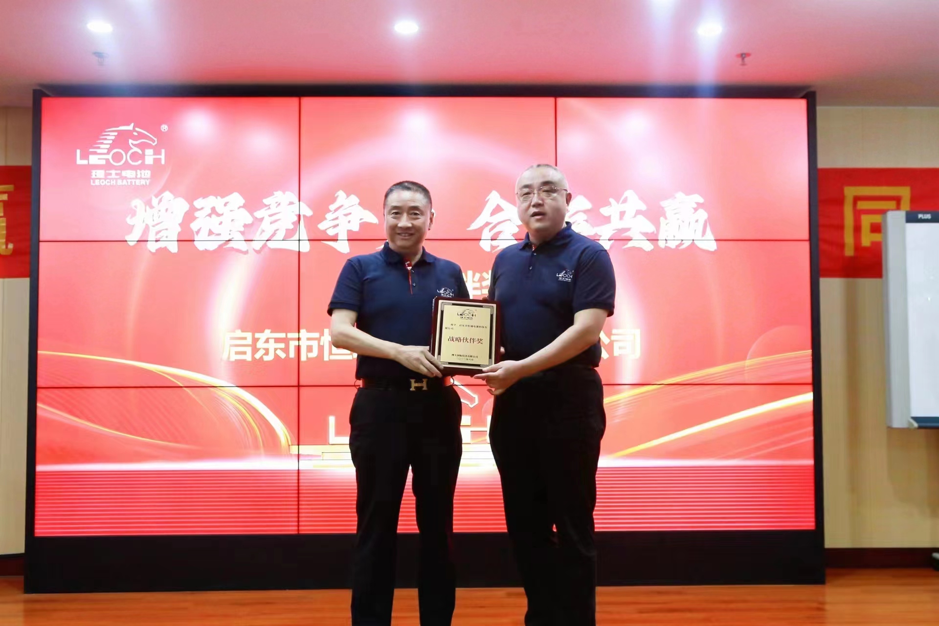 荣获理士国际集团颁发的最高奖一战略合作伙伴奖